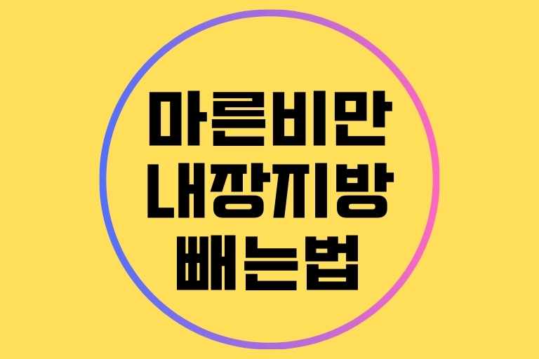 마른비만 내장지방 빼는법